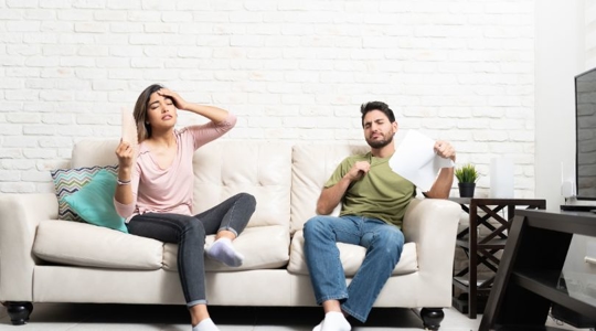 hot couple in apartment